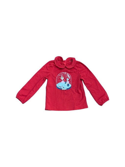 A Red Long Sleeve Tops from Sergent Major in size 4T for girl. (Front View)