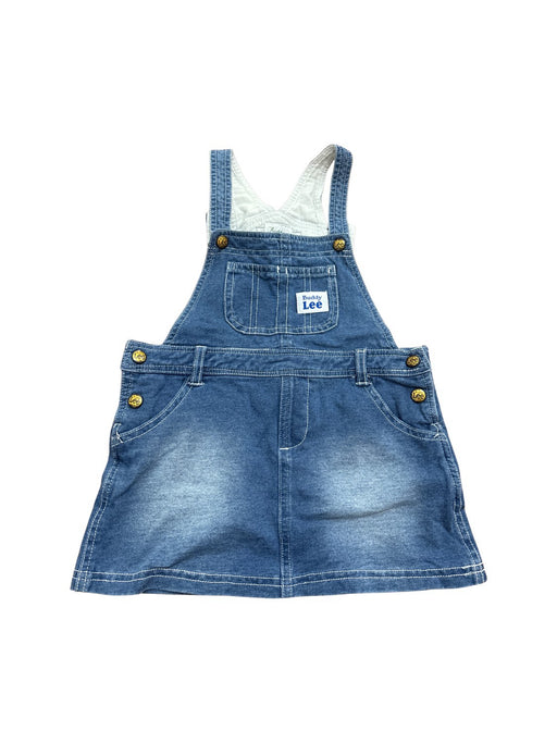 A Blue Overall Dresses from Lee in size 2T for girl. (Front View)