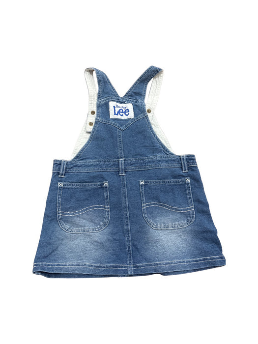 A Blue Overall Dresses from Lee in size 2T for girl. (Back View)