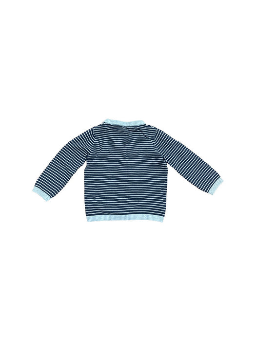A Blue Cardigans from The Little White Company in size 18-24M for boy. (Back View)