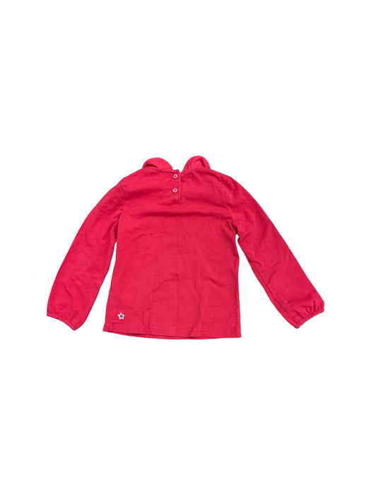 A Red Long Sleeve Tops from Sergent Major in size 4T for girl. (Back View)