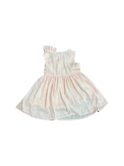 A Peach Sleeveless Dresses from Chickeeduck in size 2T for girl. (Back View)