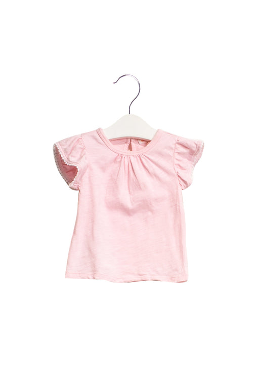 A Pink Short Sleeve Tops from Country Road in size 3-6M for girl. (Front View)