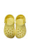 A Yellow Slip Ons from Crocs in size 3T for neutral. (Front View)