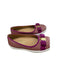 A Purple Flats from Salvatore Ferragamo in size 7Y for girl. (Back View)