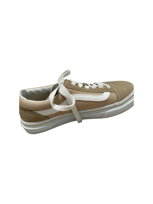 A Beige Sneakers from Vans in size 7Y for neutral. (Back View)