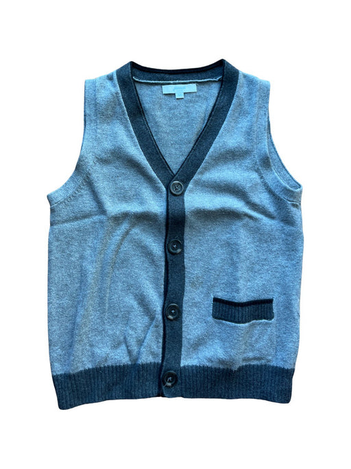 A Grey Dress Up Vests from Jacadi in size 6T for boy. (Front View)