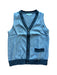 A Grey Dress Up Vests from Jacadi in size 6T for boy. (Front View)