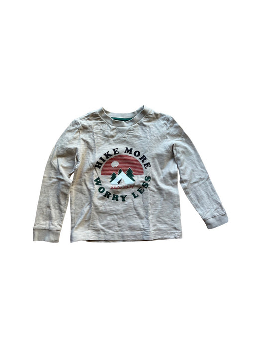 A Beige Long Sleeve T Shirts from Cyrillus in size 4T for neutral. (Front View)