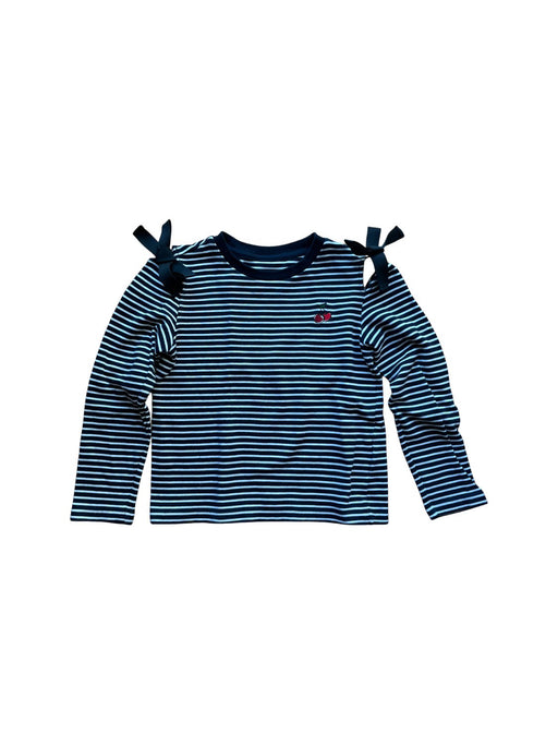 A Black Long Sleeve T Shirts from little Mo & Co. in size 6T for girl. (Front View)