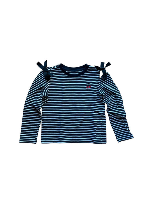 A Black Long Sleeve T Shirts from little Mo & Co. in size 6T for girl. (Front View)
