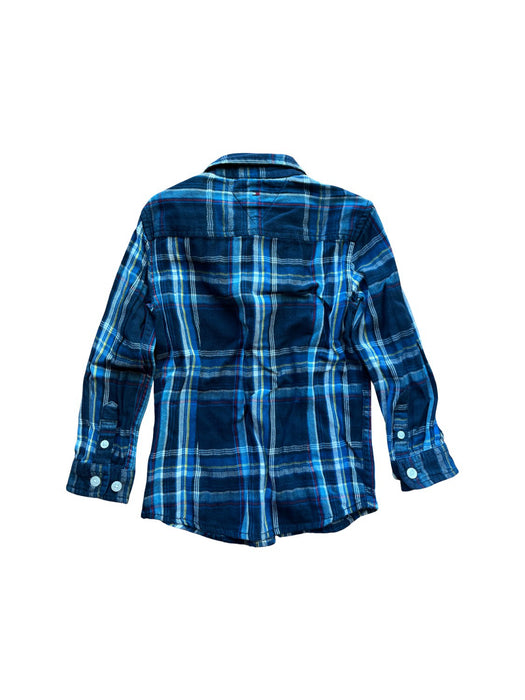 A Blue Long Sleeve Shirts from Tommy Hilfiger in size 4T for boy. (Back View)