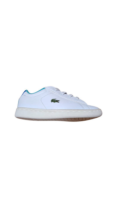 A White Sneakers from Lacoste in size 4T for neutral. (Back View)