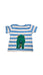 A Blue Short Sleeve T Shirts from Boden in size 12-18M for boy. (Back View)
