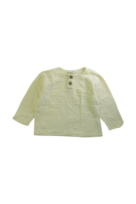 A Yellow Long Sleeve Tops from HART + LAND in size 2T for boy. (Front View)