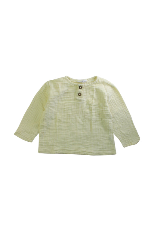 A Yellow Long Sleeve Tops from HART + LAND in size 2T for boy. (Front View)
