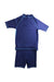 A Blue Rash Guards from Arena in size 10Y for boy. (Back View)