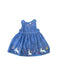 A Blue Overall Dresses from Jojo Maman Bébé in size 12-18M for girl. (Front View)
