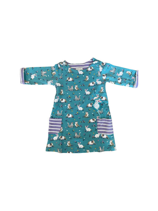 A Blue Long Sleeve Dresses from Jojo Maman Bébé in size 18-24M for girl. (Front View)