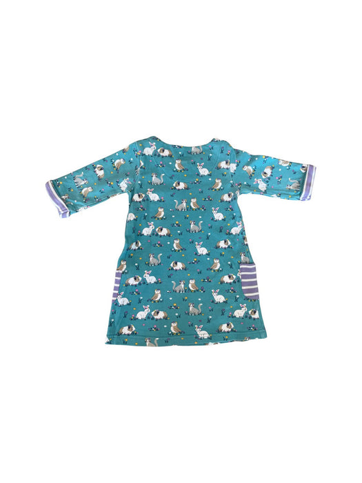 A Blue Long Sleeve Dresses from Jojo Maman Bébé in size 18-24M for girl. (Back View)