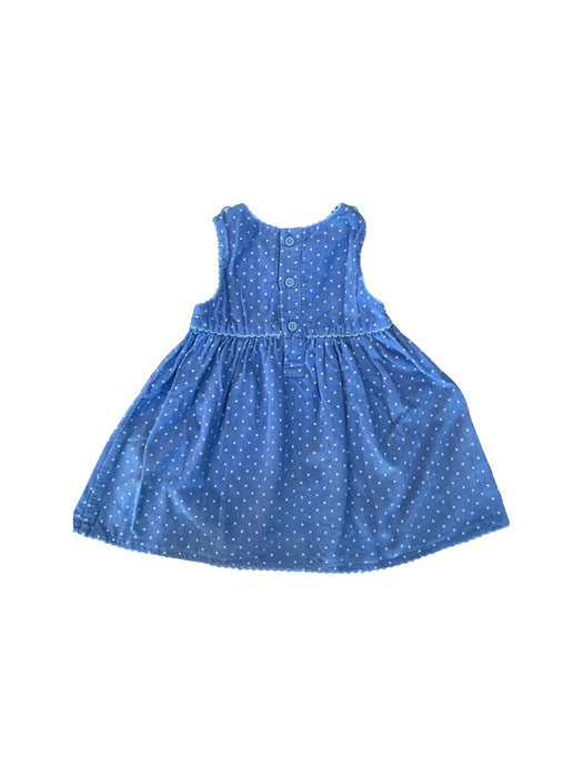 A Blue Overall Dresses from Jojo Maman Bébé in size 12-18M for girl. (Back View)