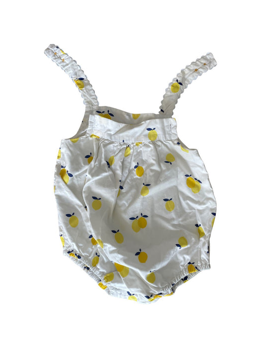 A White Sleeveless Rompers from Jacadi in size 6-12M for girl. (Back View)