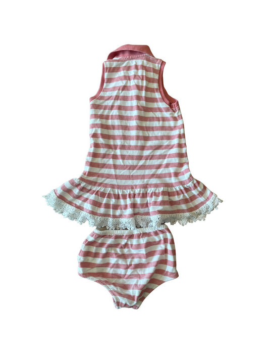 A Pink Dress Sets from Ralph Lauren in size 2T for girl. (Back View)