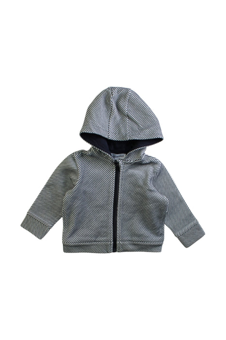 A Black Zippered Sweatshirts from Emporio Armani in size 3-6M for boy. (Front View)