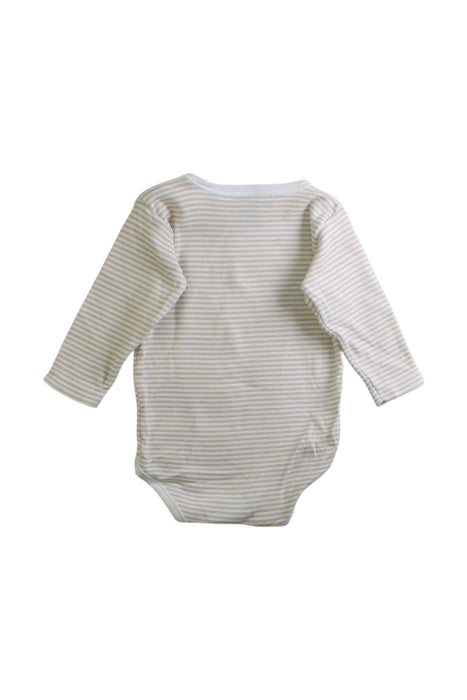 A Beige Long Sleeve Bodysuits from Babidu in size 6-12M for boy. (Back View)
