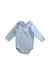 A Blue Long Sleeve Bodysuits from Babidu in size 6-12M for boy. (Front View)