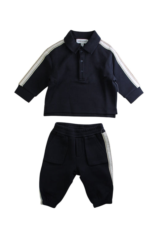 A Navy Pants Sets from Emporio Armani in size 3-6M for boy. (Front View)