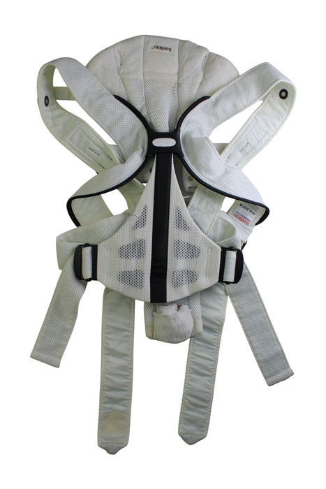 A White Baby Carriers from BabyBjorn in size 0-3M for neutral. (Back View)