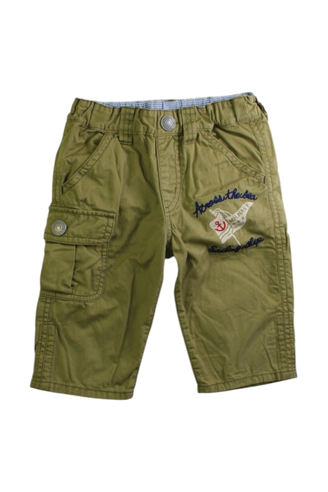 A Green Casual Pants from Double B Mikihouse in size 2T for boy. (Front View)