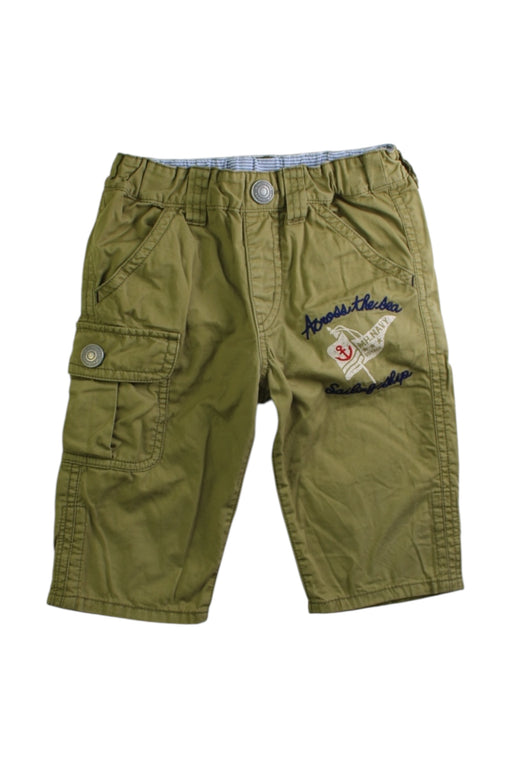 A Green Casual Pants from Double B Mikihouse in size 2T for boy. (Front View)
