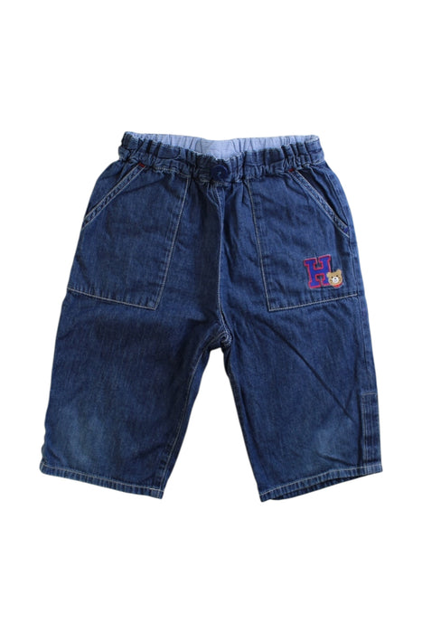 A Blue Jeans from Double B Mikihouse in size 4T for girl. (Front View)