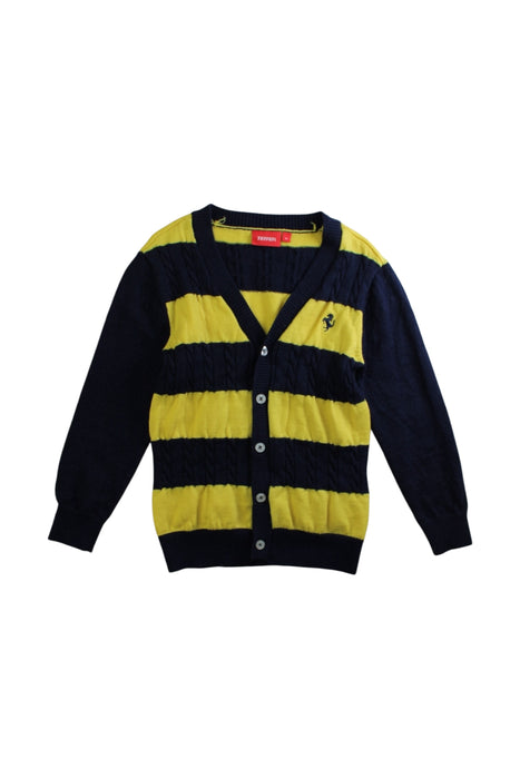 A Navy Cardigans from Ferrari in size 4T for girl. (Front View)