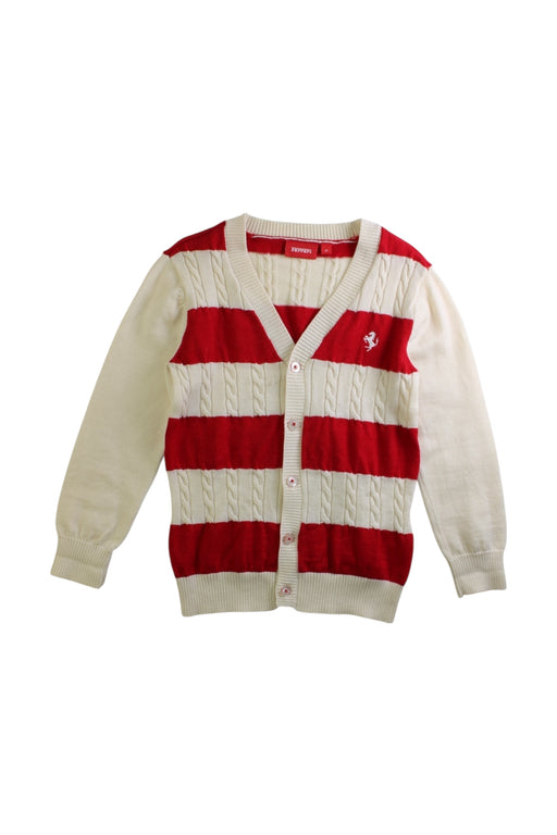 A Red Cardigans from Ferrari in size 4T for girl. (Front View)