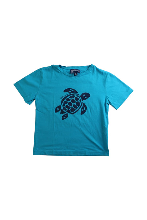 A Blue Short Sleeve T Shirts from Vilebrequin in size 4T for boy. (Front View)