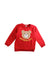 A Red Long Sleeve T Shirts from Hot Biscuits Mikihouse in size 4T for neutral. (Front View)
