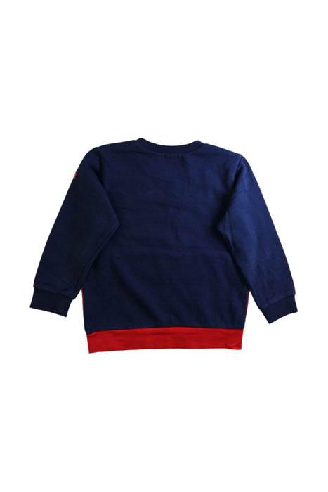 A Multicolour Crewneck Sweatshirts from Hot Biscuits Mikihouse in size 4T for boy. (Back View)