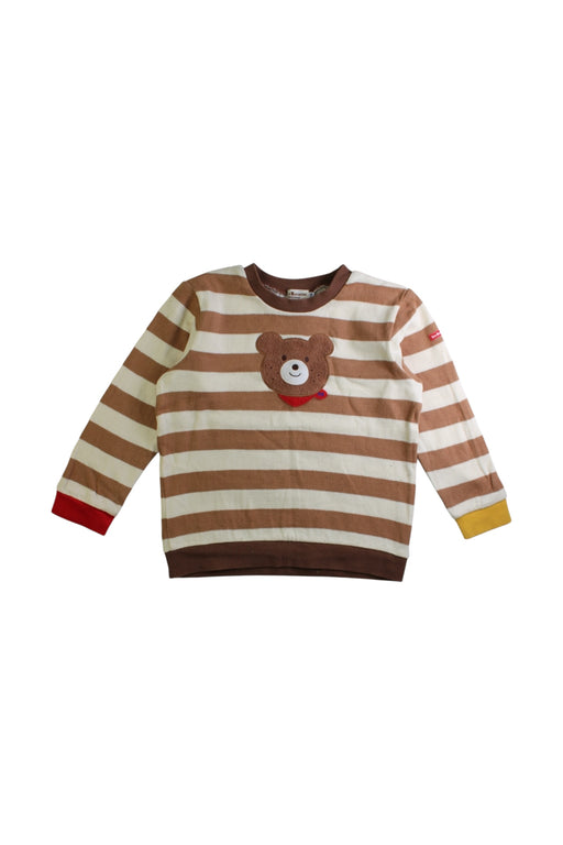 A Multicolour Long Sleeve Tops from Hot Biscuits Mikihouse in size 4T for boy. (Front View)