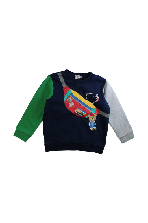 A Multicolour Long Sleeve Tops from Hot Biscuits Mikihouse in size 4T for boy. (Front View)