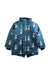 A Blue Rain Jackets from Whistle & Flute in size 7Y for boy. (Front View)