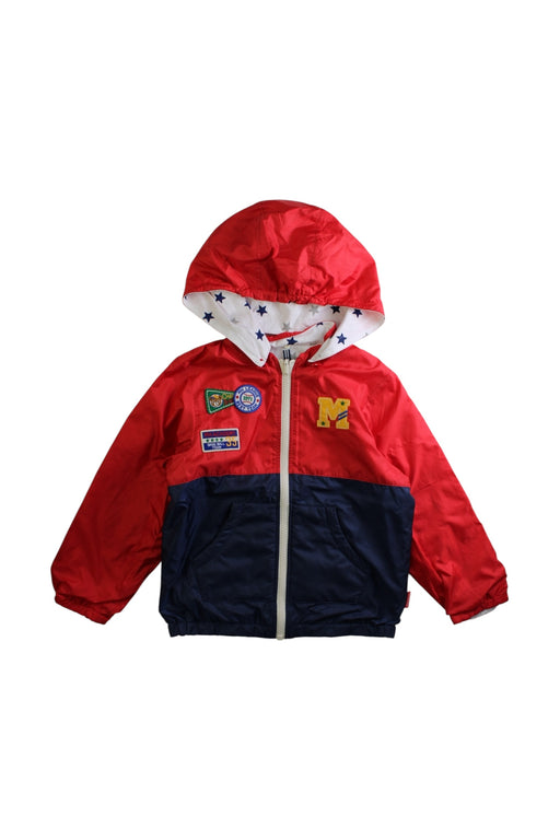 A Multicolour Lightweight Jackets from Miki House in size 4T for boy. (Front View)