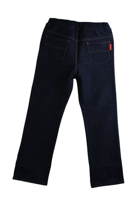 A Navy Casual Pants from Double B Mikihouse in size 4T for girl. (Back View)
