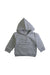 A Grey Hooded Sweatshirts from Burrow & Be in size 6-12M for neutral. (Front View)