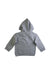 A Grey Hooded Sweatshirts from Burrow & Be in size 6-12M for neutral. (Back View)