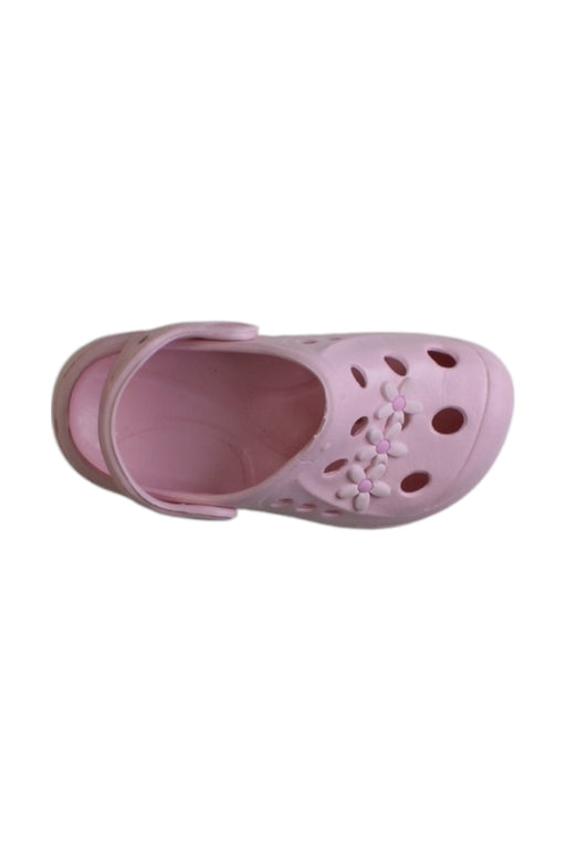 A Pink Sandals from Mothercare in size 5T for girl. (Front View)