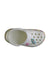 A White Slip Ons from Crocs in size 5T for girl. (Front View)