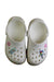 A White Slip Ons from Crocs in size 5T for girl. (Back View)